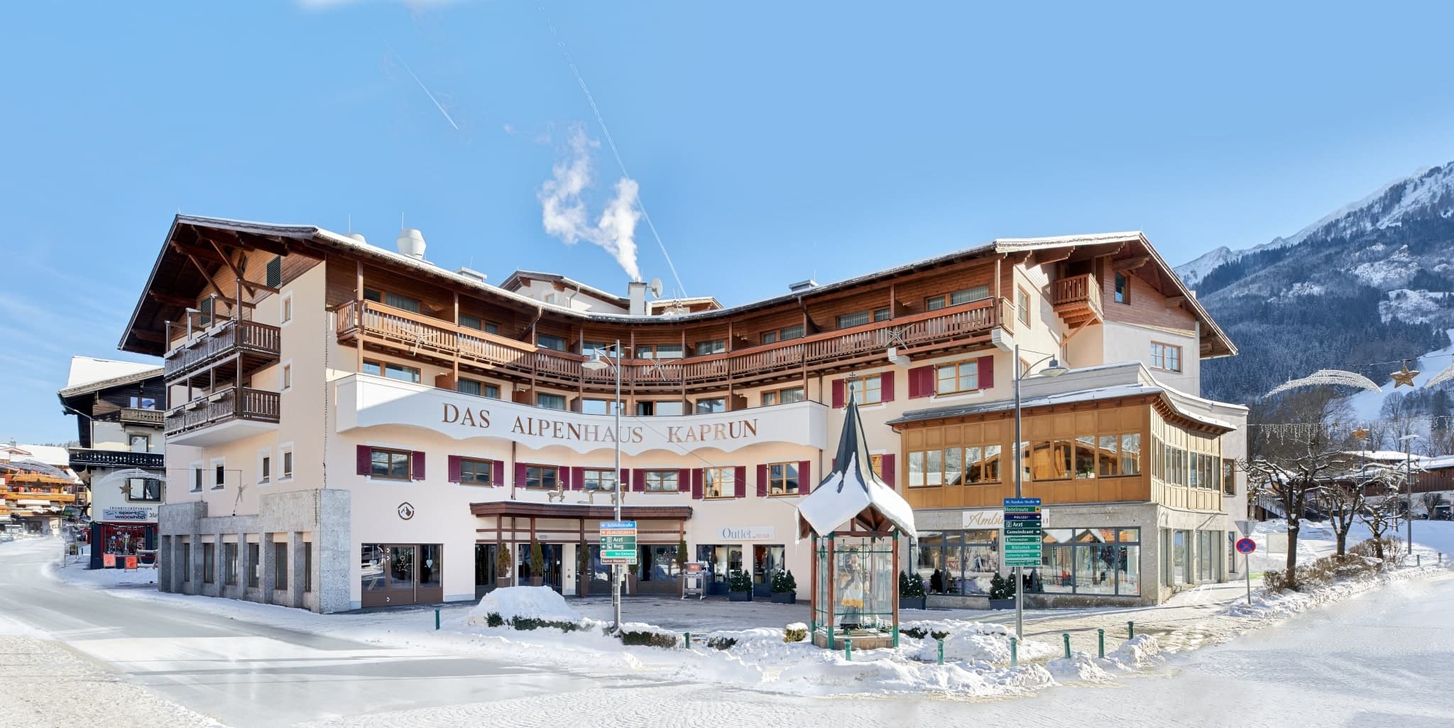 Das Alpenhaus Kaprun exterieur in de winter